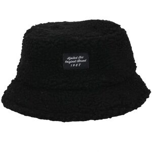 Girls Limited Too Faux Shearling Bucket Hat black